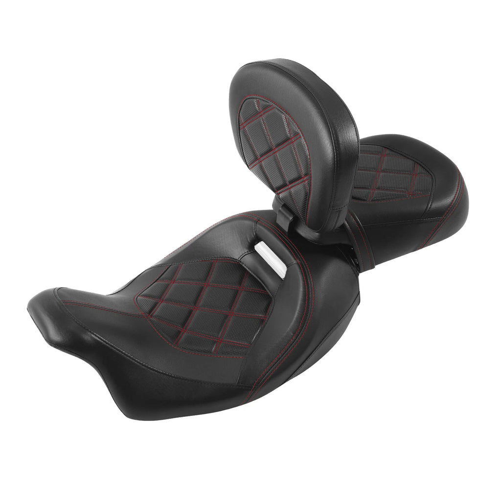 Driver Passenger Seats & Rider Backrest for Harley CVO Road Glide (2009–2023)