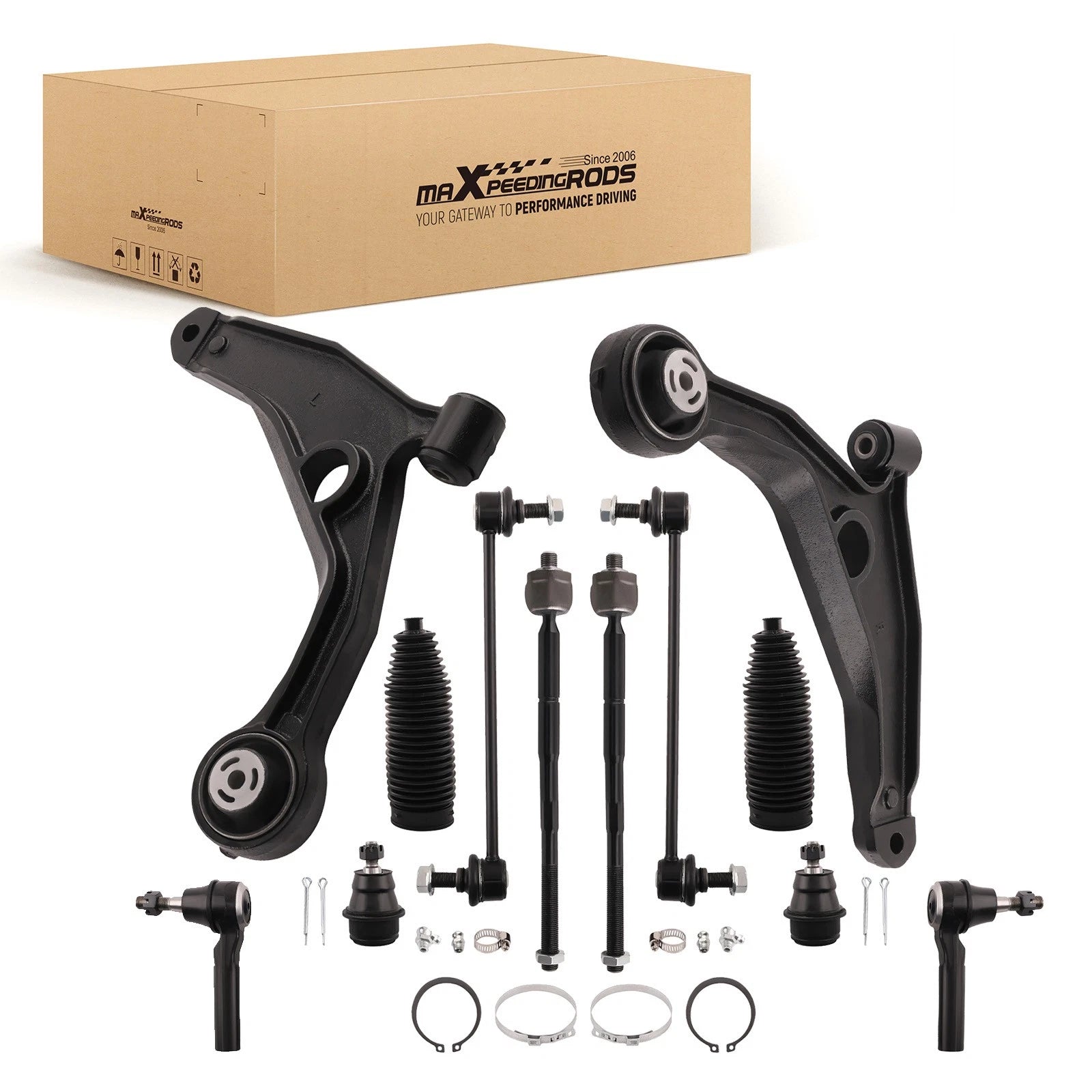 12x Suspension Kit Front Lower Control Arm LH & RH for Dodge Journey (2009–2020)