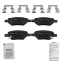 4PCS Rear Ceramic Brake Pads for Pontiac G5 G6 Pursuit Saturn Aura Ion (2007–2010)
