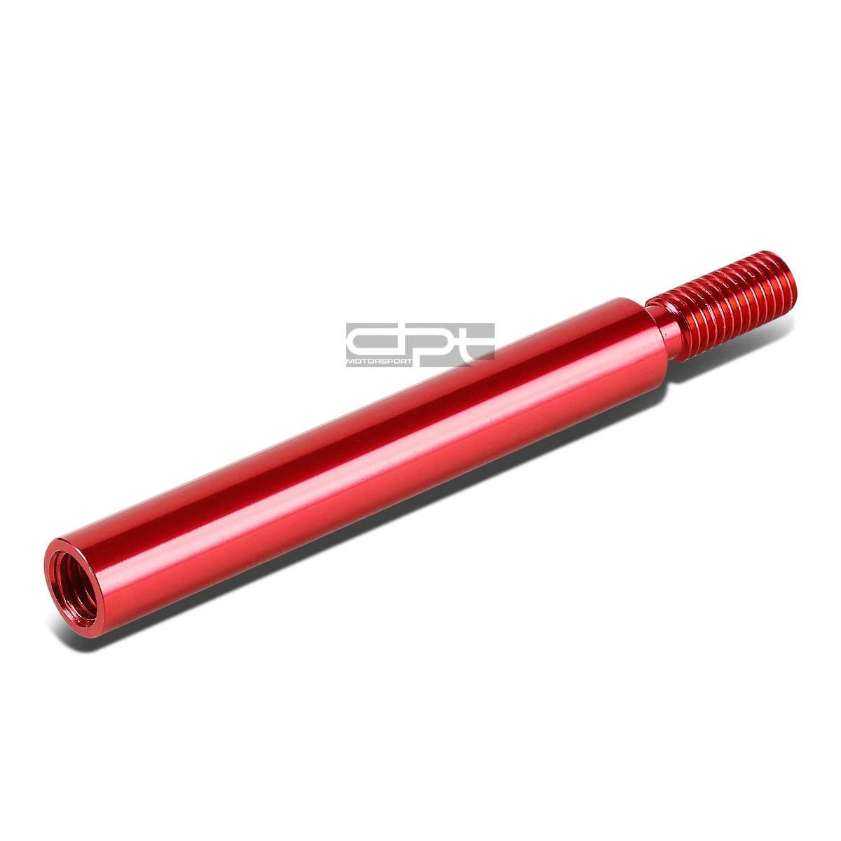 M10 X 1.5 Red Aluminum MT Stick Shifter Lever/Shift Knob 3.75" Extension