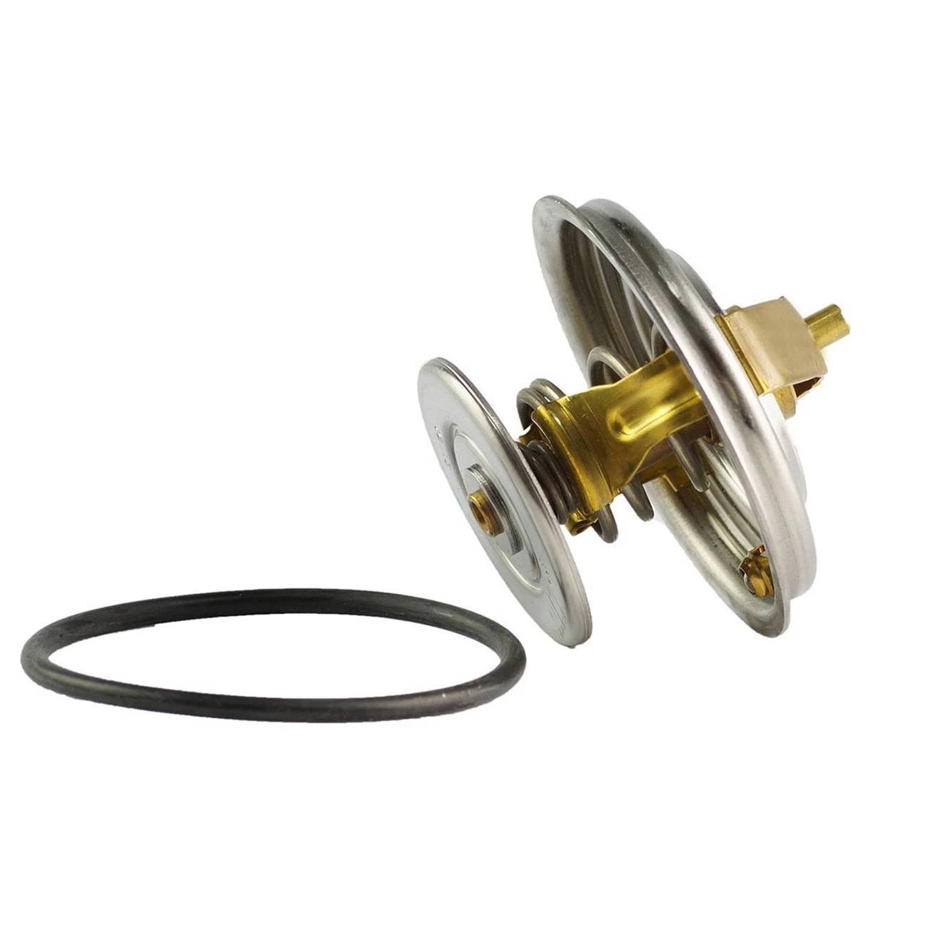 Engine Coolant Thermostat with Gasket for Mercedes Benz 190 300E 450SEL (1983–1993)