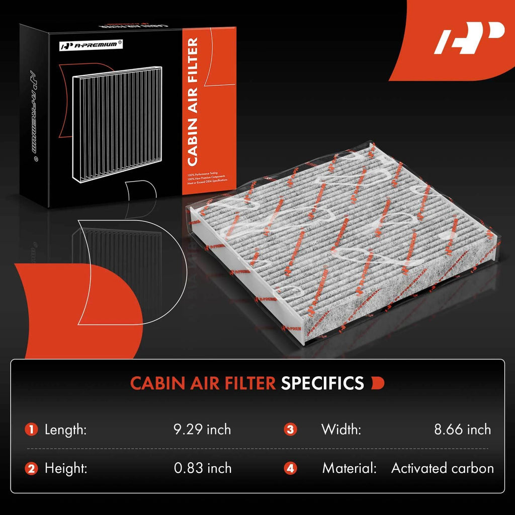 Activated Carbon Cabin Air Filter for Jeep Cherokee (2014-2023)
