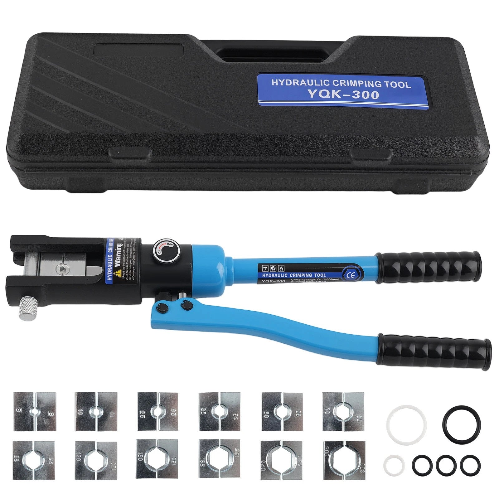 Hydraulic Wire Terminal Crimper for Electrical Cables (8-300MM) with 13 Dies