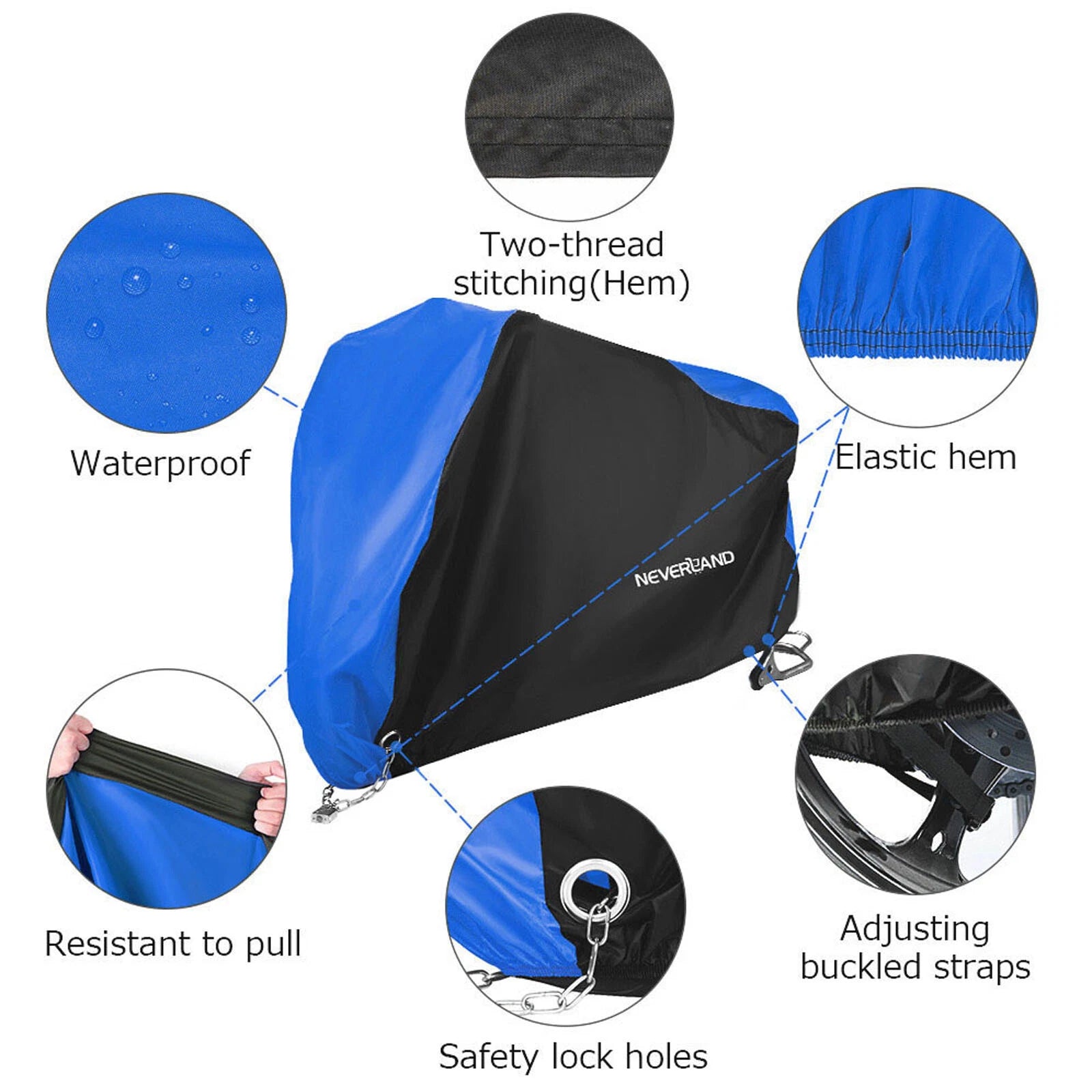 Motorcycle Cover for Kawasaki L (Waterproof, Outdoor Storage)