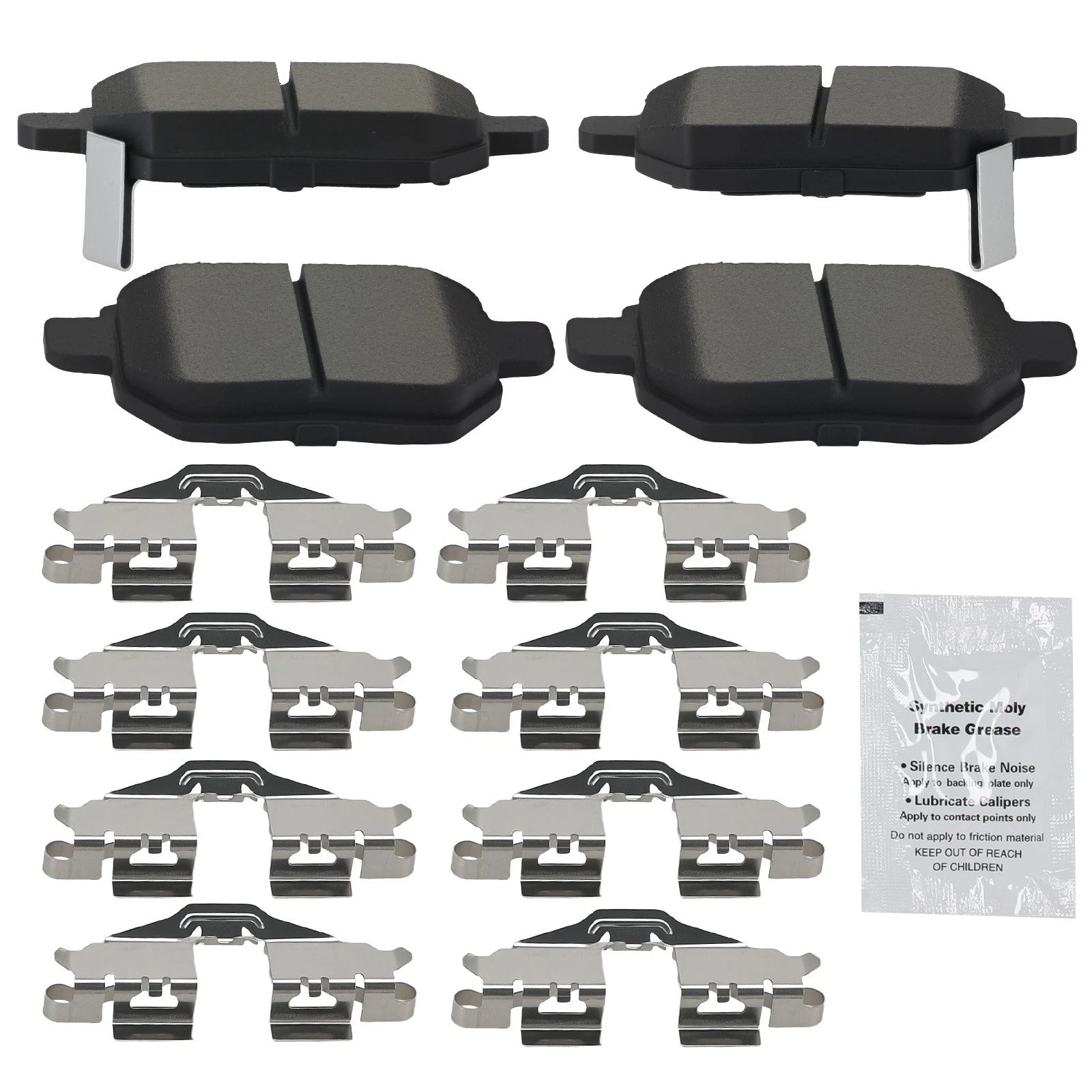 Rear Ceramic Brake Pads Kit for Toyota Corolla/Matrix (2009–2021)