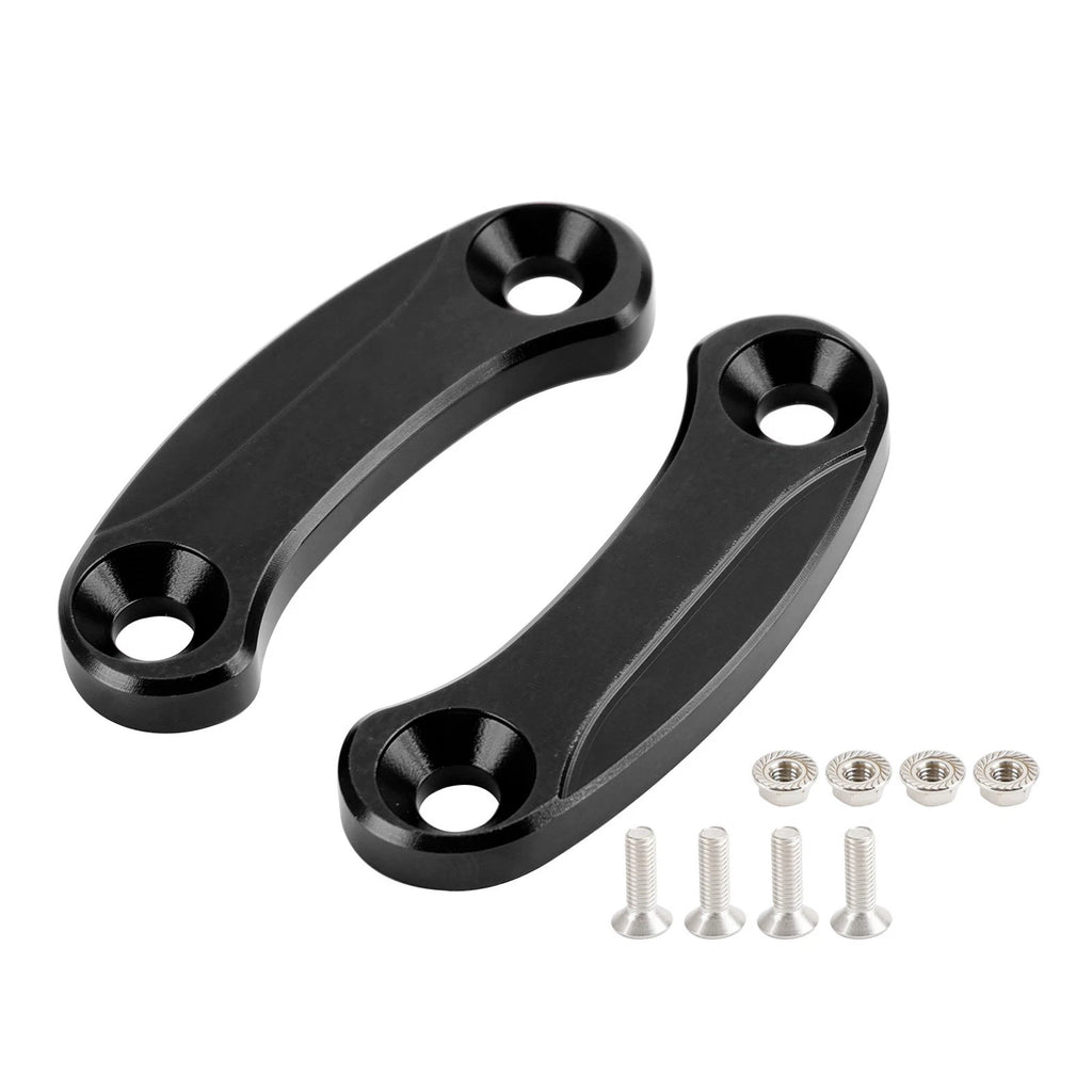 Aluminum Rear View Mirror Hole Caps Black for Kawasaki ZX10R (2016–2023)