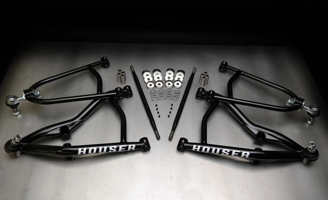 Houser +1" XC Long Travel A-Arms & Elka Stage 4 Shocks for 450R (2004–2009)