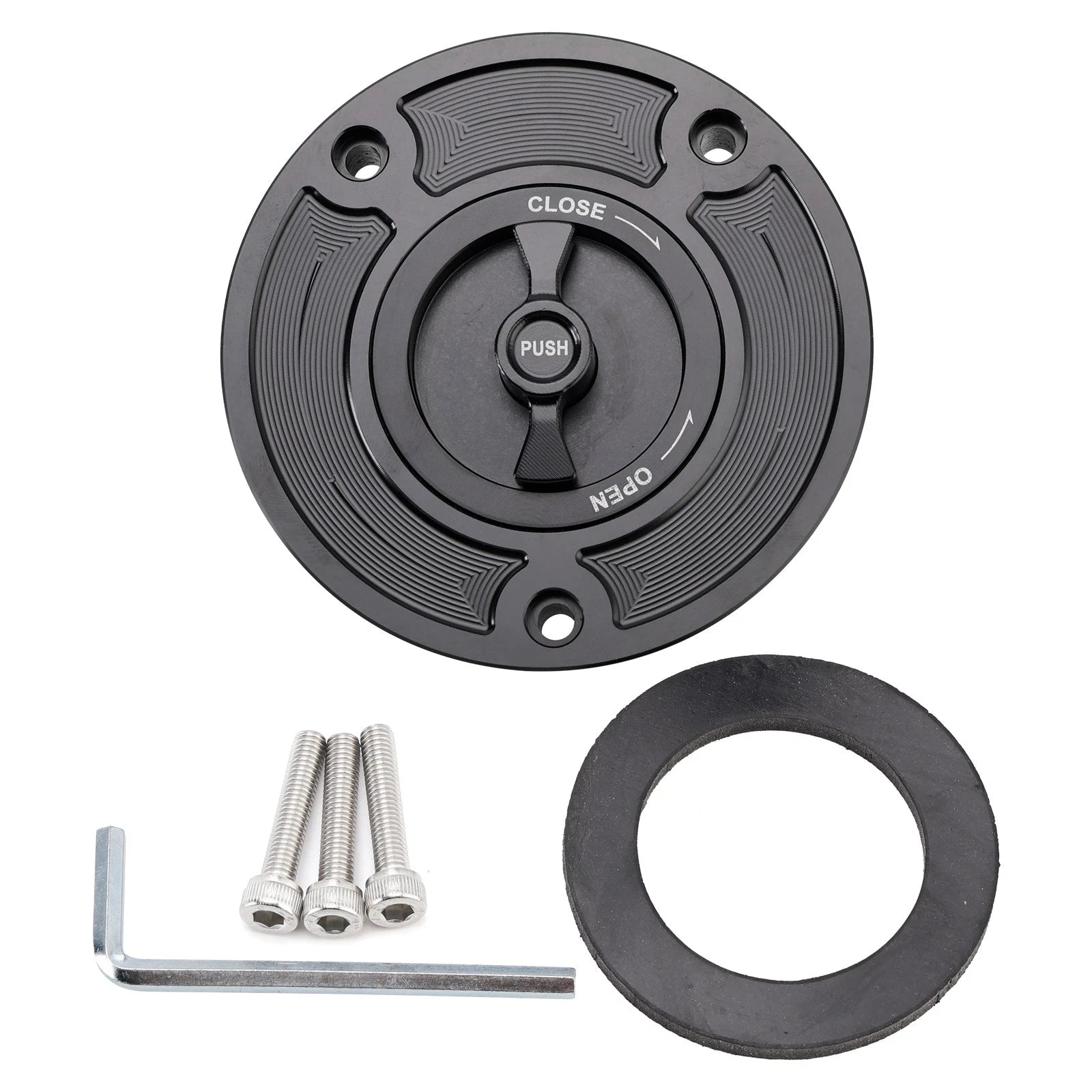 Quick-Turn Fuel Gas Cap for Suzuki GSX GSF 650 1250 Hayabusa (2000–2023)