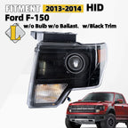 HID Xenon Headlight for Ford F-150 (2013–2014) Left Side Black Trim