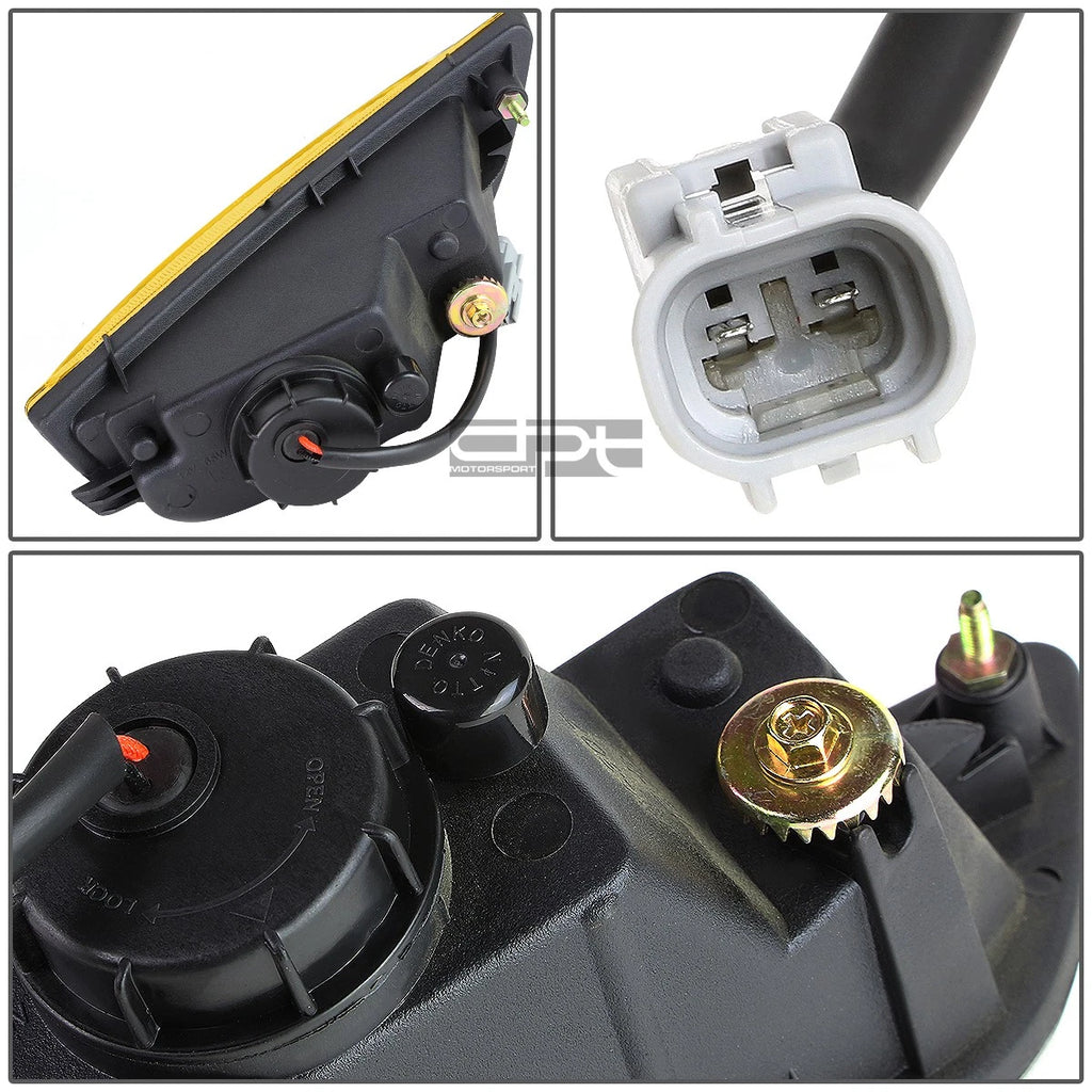 Fog Light Lamp Set for Toyota Corolla (2001–2002) - Yellow Housing, W/Bulbs