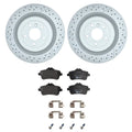 Hella Rear Rotors Low-Met Disc Brake Pad Kit for Mercedes X166 GL63 AMG (2013–2019)