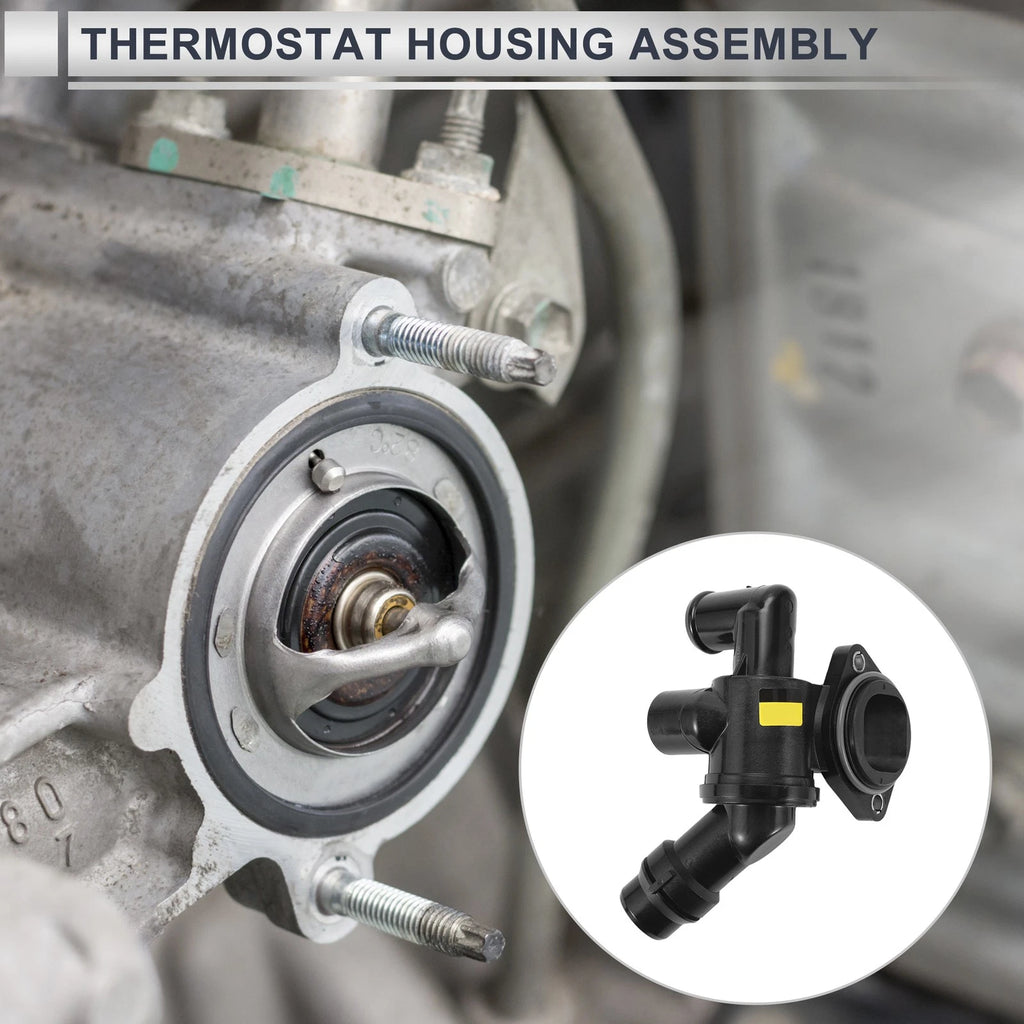 Engine Coolant Thermostat Housing Assembly for Audi A4 A4 Quattro (2005–2009)