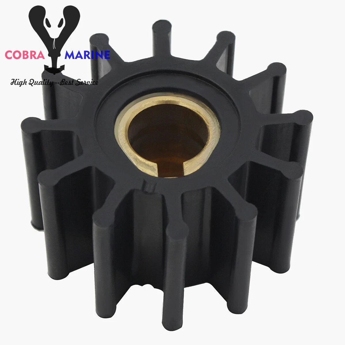 Water Pump Impeller for Jabsco 4568-0001, Johnson 09-801B, Volvo 875575