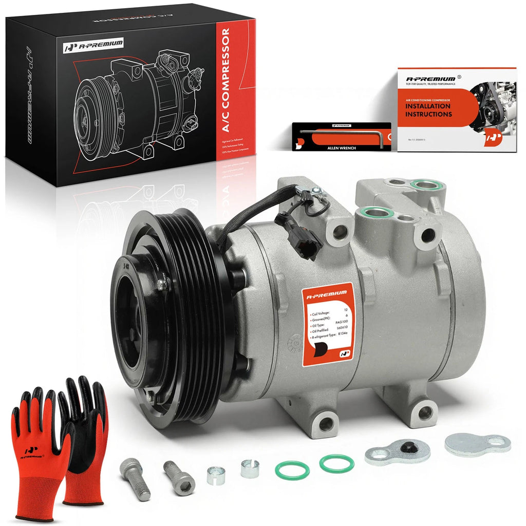A/C Compressor with Clutch for Hyundai Santa Fe (2003–2006) Kia Amanti (2004–2006)
