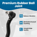 1x Front Driver Outer Tie Rod End for Jeep Wrangler JK (2007–2018) ES800594