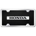 Chrome on Black Acrylic License Plate Kit - Officially Licensed for Honda