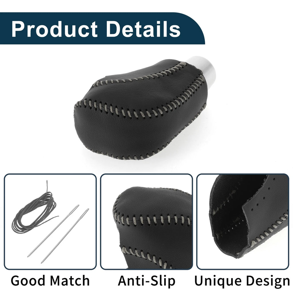 Gear Shift Knob Cover for Volkswagen Jetta (2012–2019) Black Grey