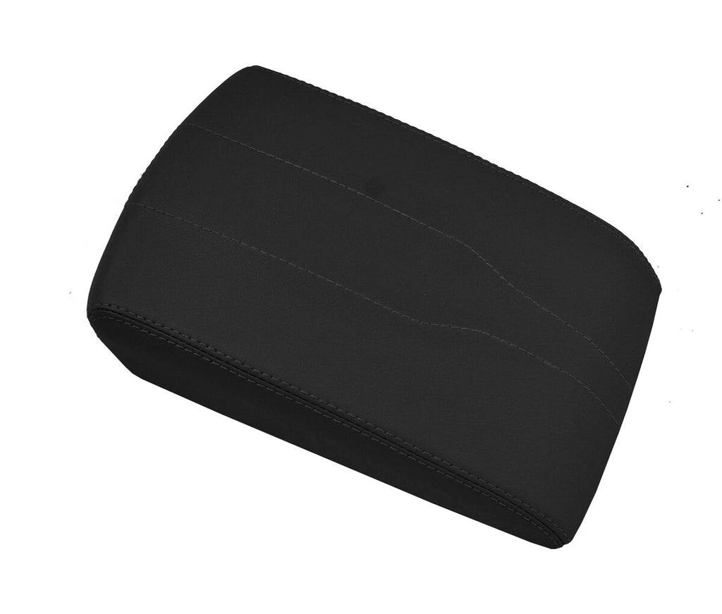 Console Lid Armrest Cover for Chevrolet Traverse (2018–2020) Black PVC Leather