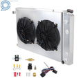 Set of 4 Radiator with 2 Fans for GMC Chevy C/K C10 C20 C30 (1973–1987)