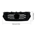 Glossy Black Grille with Chrome Trim for Honda Pilot (2023–2025)