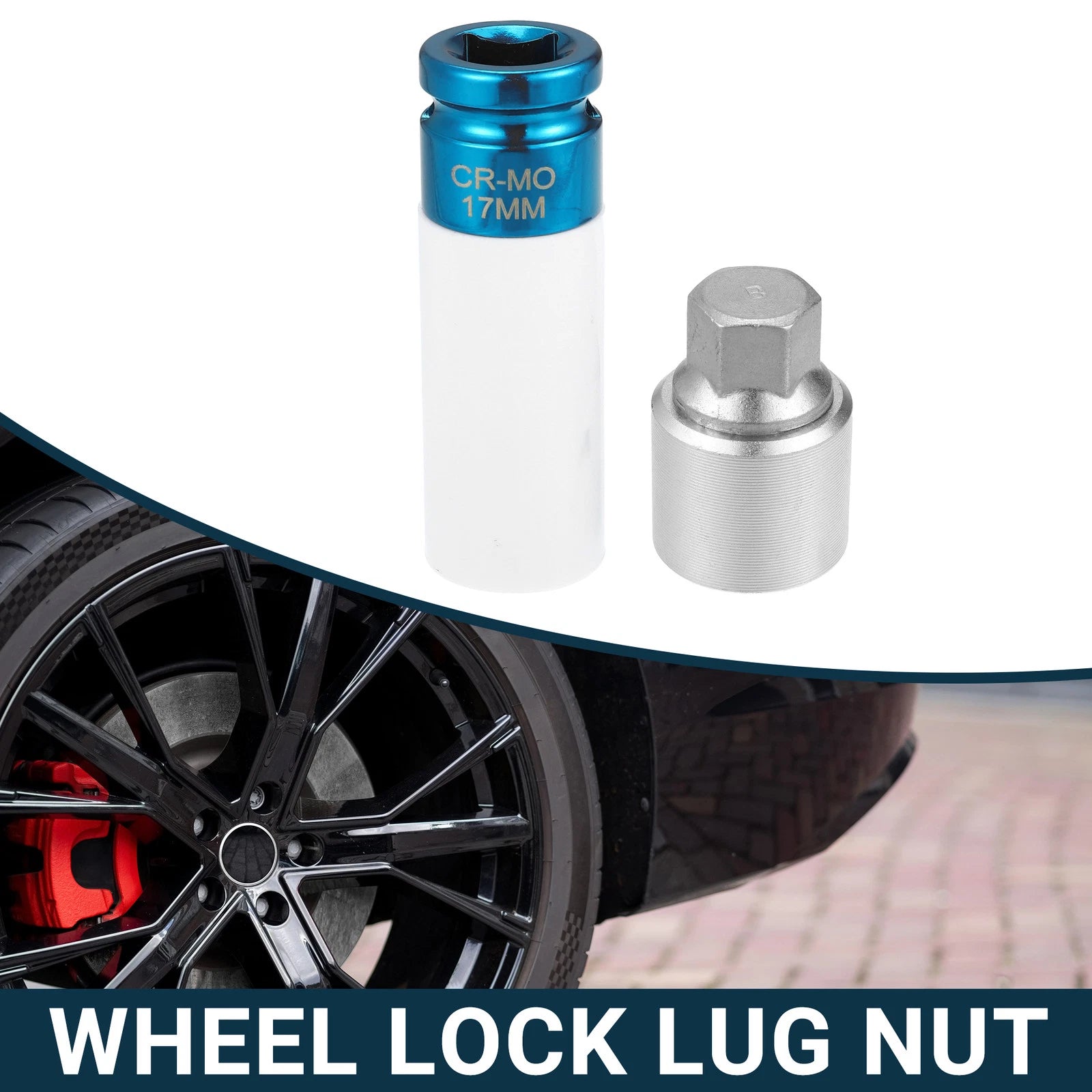 Set of 4 Wheel Lock Lug Nuts for Audi A3 