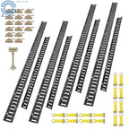 Set of 4 Black E Rails for Pickup Truck (2010–2023)