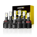 Set of 5 AUXITO LED Headlight Bulbs 9005 H11 H7 H4 9006 H1 White