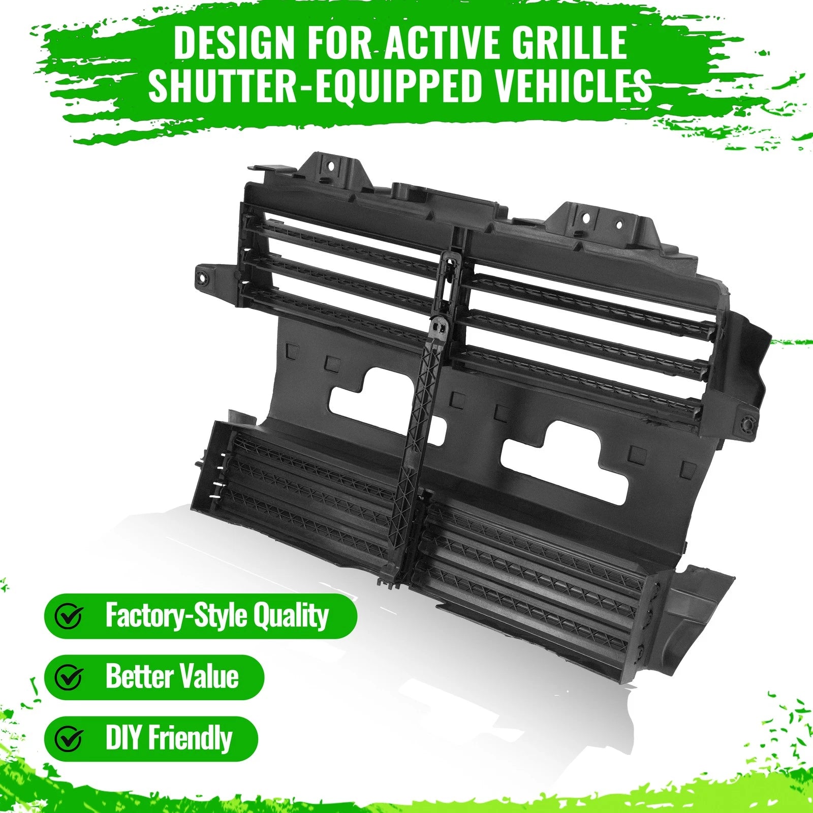 Radiator Active Grille Shutter Assembly W/O Motor for Ford Explorer (2013–2019)