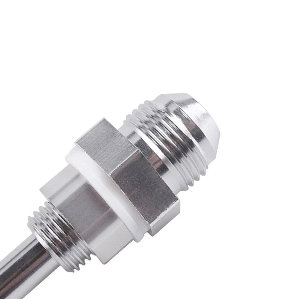AN8 Male Flare Bulkhead to 3/8 Hose Barb Fuel Tank Fitting