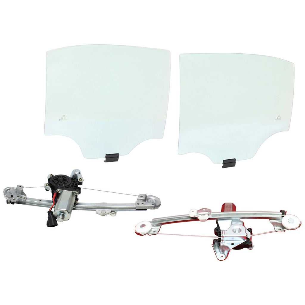 Set of 2 Rear Door Glass for Chevy Olds Classic
