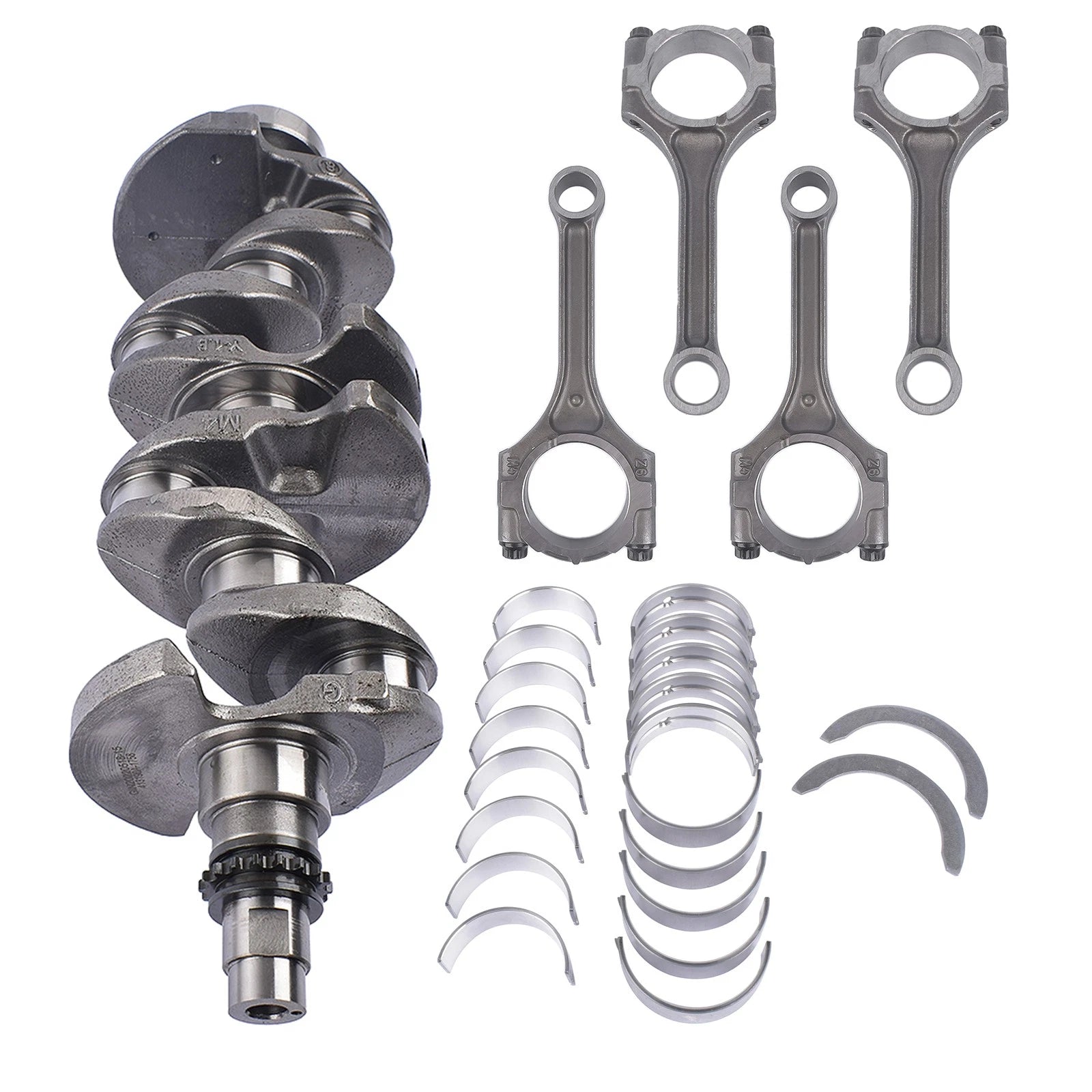 Set of 4 Crankshaft Main & Rod Bearings for Hyundai Accent Veloster (2011–2019)
