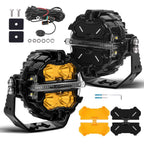 Set of 2 3.5 Inch Round 160W LED Off Road Lights for Universal Fit