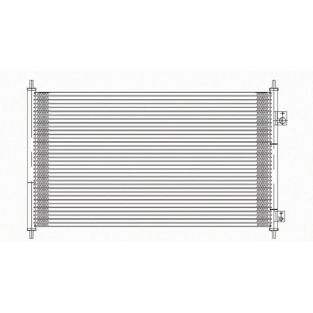 Replacement A/C Condenser Repair Part For 2003-2005 Honda Civic Hybrid