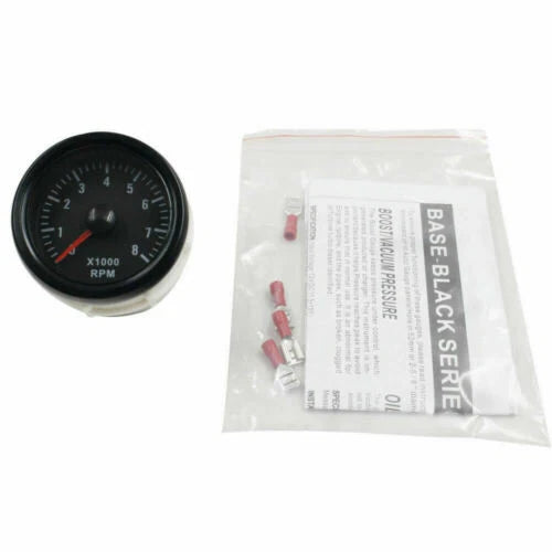 2 Inch 52mm Electrical Tachometer Gauge for Universal Vehicles (0-8000 RPM)