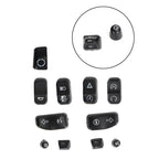 11 Pieces Control Switch Cap Buttons for Harley-Davidson Glide Road King (2014–2019) T9