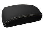 Leather Console Lid Armrest Cover for Nissan Maxima (1997–1999) Beige Stitch