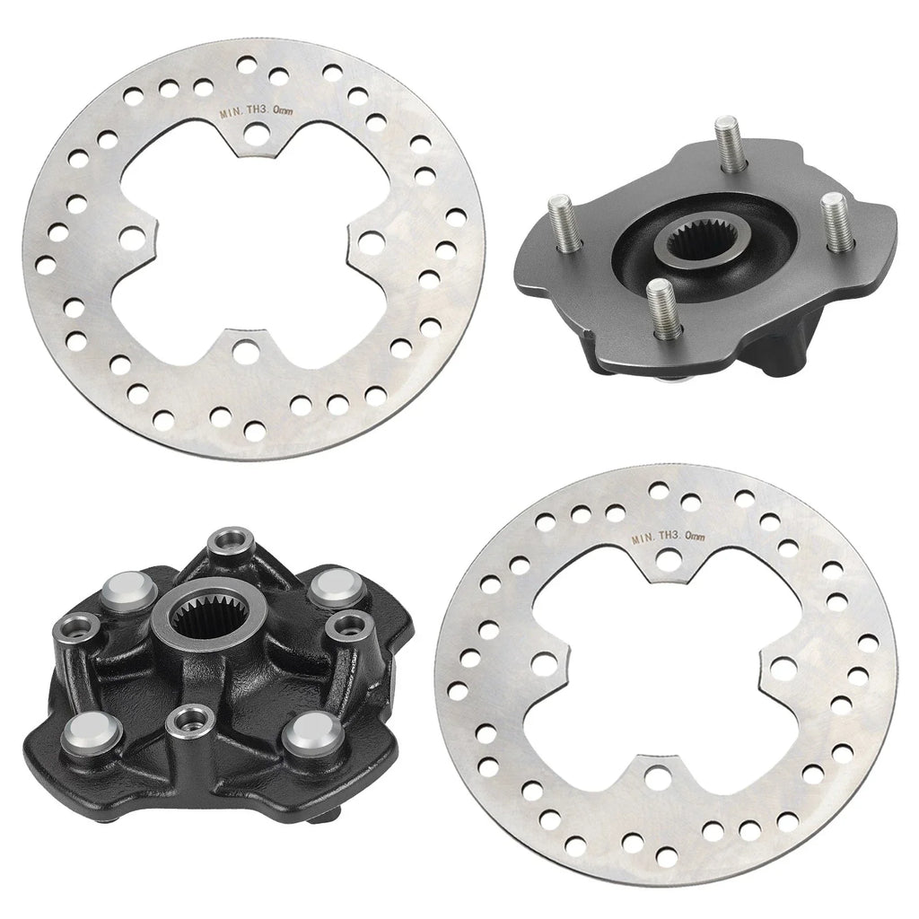 Front L&R Wheel Hubs Disc for Honda Rancher 420 Foreman 500