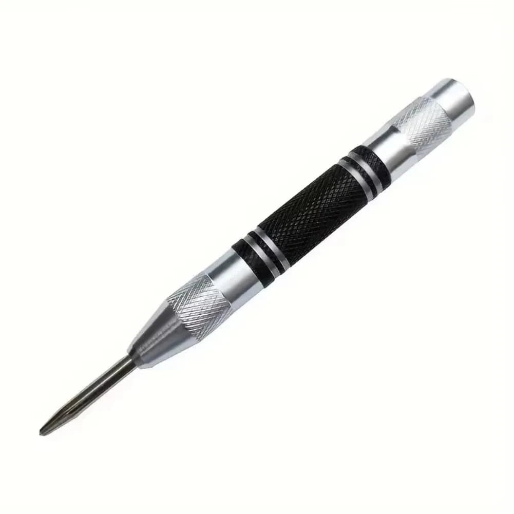 5 Piece Manual Center Punch Set with Spring Loaded Mechanism for Wood & Metal