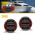 2X 5.5'' Round LED Tail Light for Truck Trailer