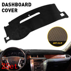 Set of 2 Dash Mat Covers for Chevy Silverado (2007â2014)