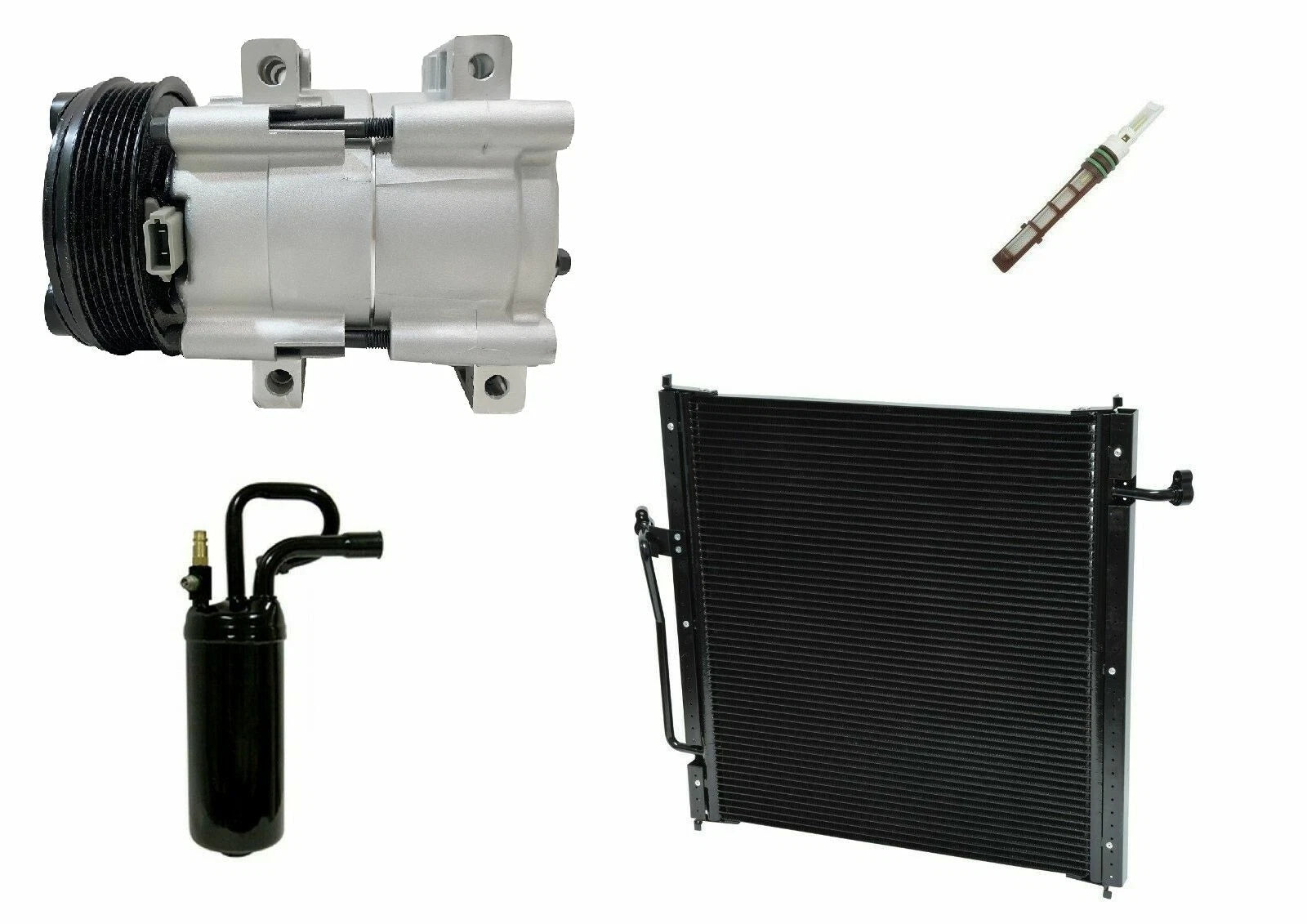 A/C Compressor with Condenser Replacement for Mazda B2300 2001-2004
