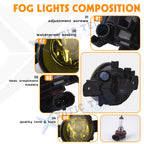 Driver & Passenger Fog Light Lamps for Nissan Armada & Titan (2004-2015)