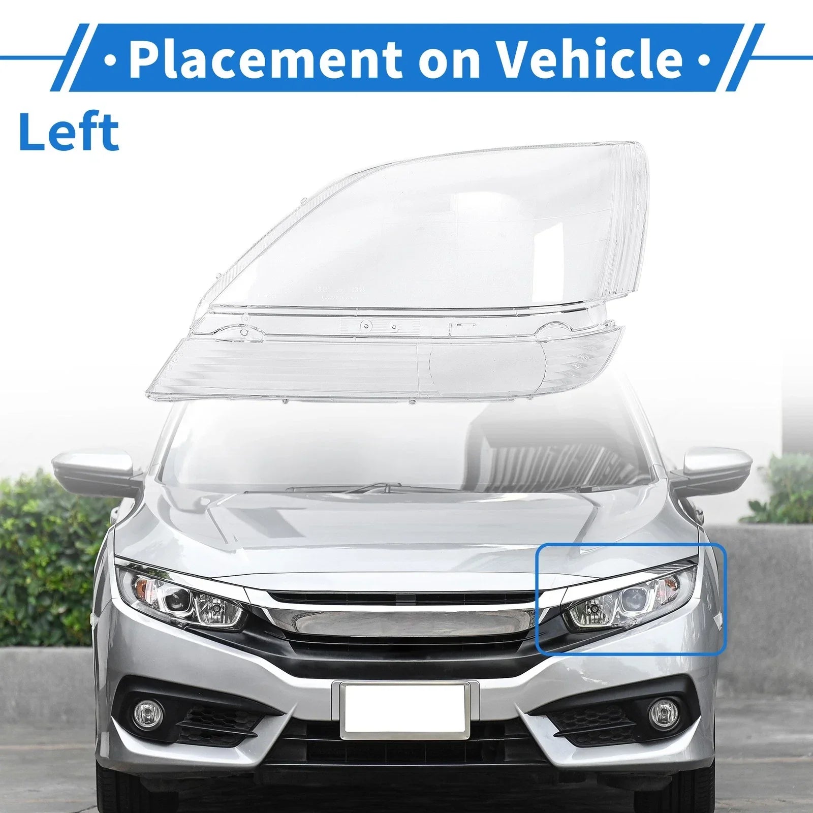 Car Front Left Headlight Lens Cover for Lexus RX300 (1999-2003)