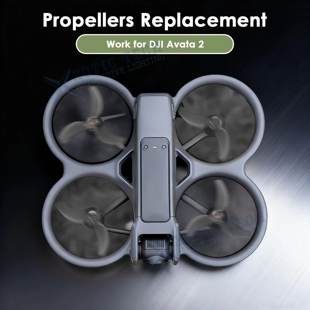Replacement Prop Blades for Black Propellers for DJI Avata 2 (2023-2024)