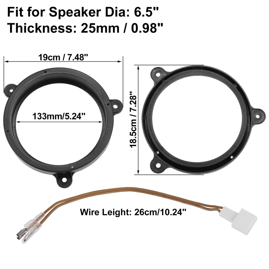6.5" Speaker Adapter Spacer Ring for Subaru Impreza 