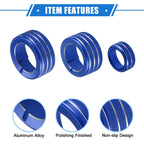 5 Pcs AC Climate Control Knob Rings for Toyota 4Runner (2010–2022) Blue