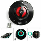CNC Keyless Fuel Gas Tank Cap for Kawasaki ZX-6R ER-6F/6N (2000–2023) Red T9