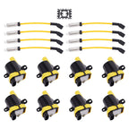Round Ignition Coil & Wires Set for Chevrolet Silverado GMC Sierra V8 (1999–2007)