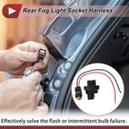 Set of 2 Rear Fog Light Socket Wiring for Ford Ecosport (2008–2012) No.1490626