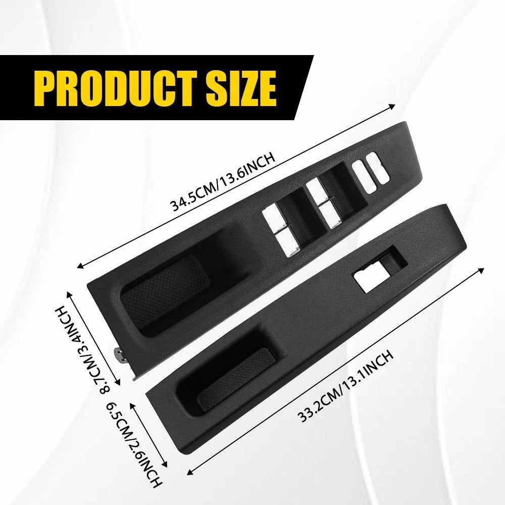 2pc Door Window Switch Bezel Trim Panel Cover for Toyota Yaris (2012–2014)